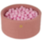 pink boucle ball pit | pink boucle ball pit + balls |