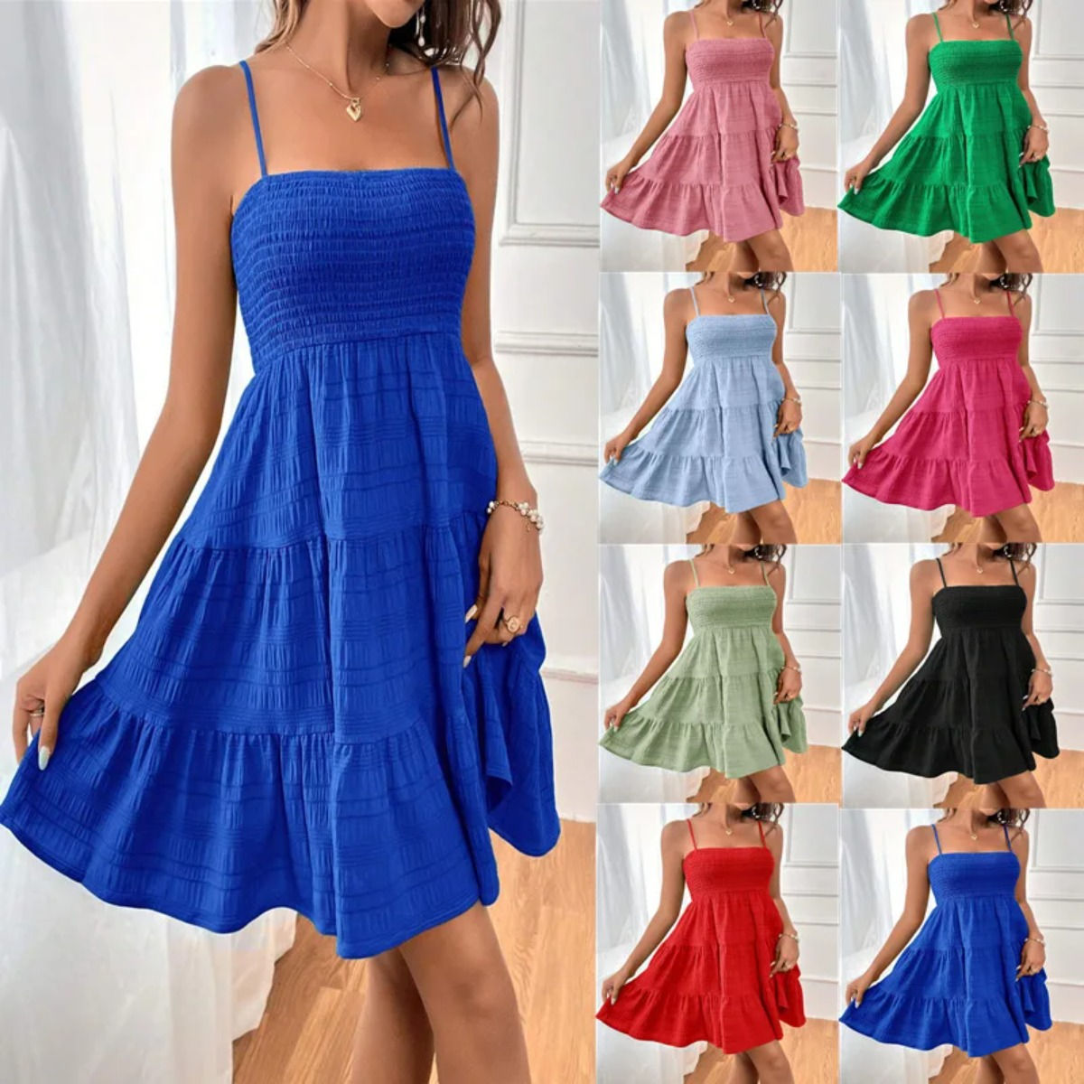 Vestido super charmoso com lastex e babados em camadas, super charmoso !!! ✨