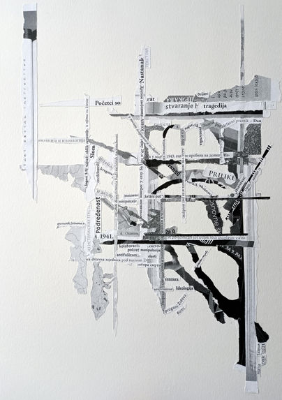 History, Art, Education, Dutch, Paper Collage, textbooks, drawing with text