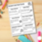 Student job and task cards