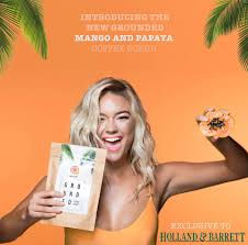 Tẩy da chết cà phê Grounded hương xoài và đu đủ 200gr