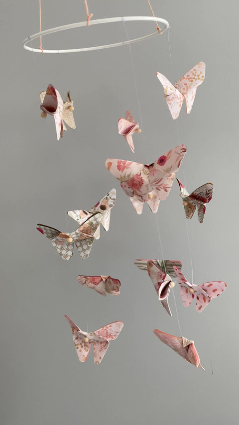 Miniature : Mobile papillon fleuri 