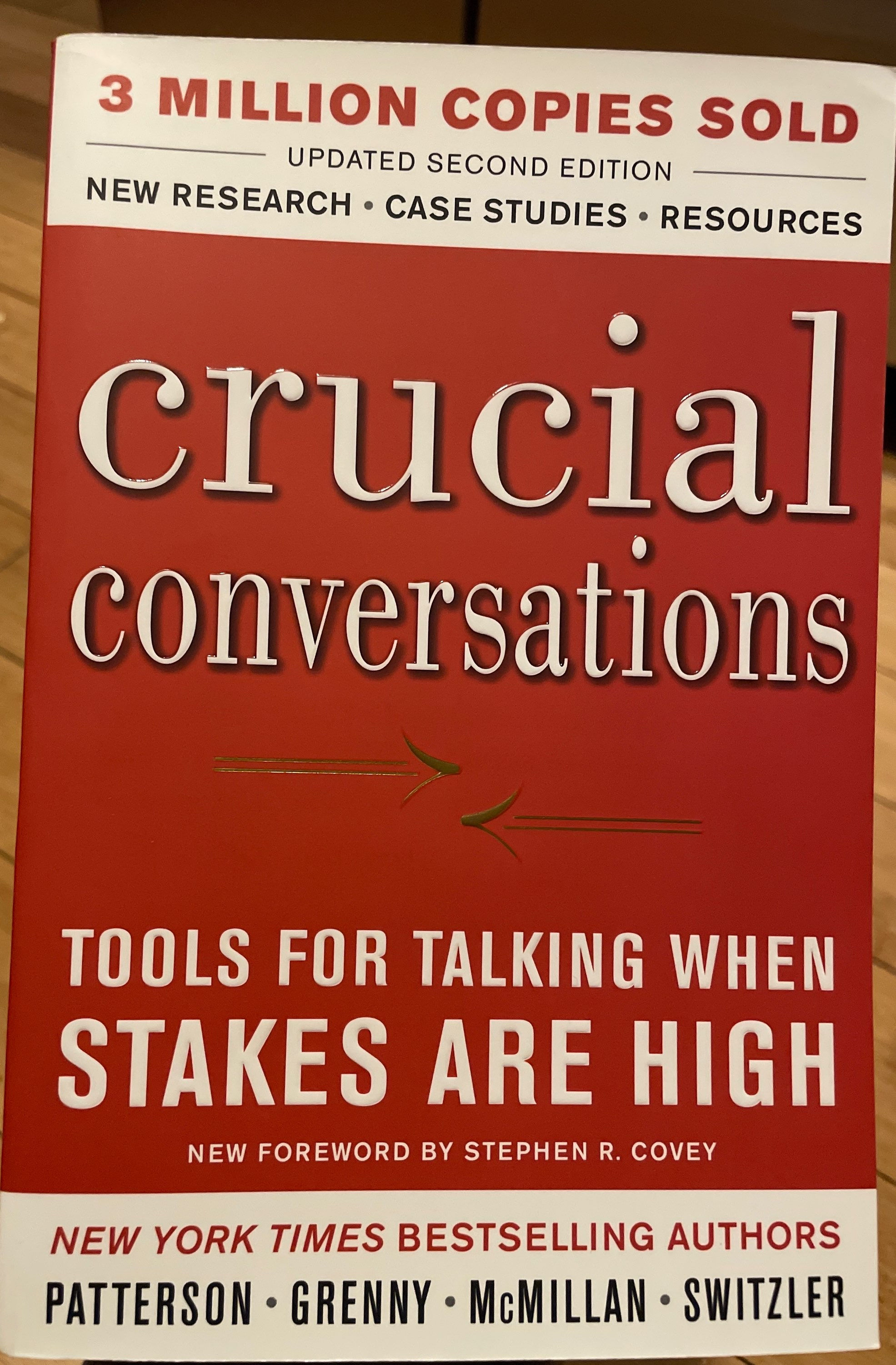 Crucial Conversations: Tools for Talking When Stakes are High