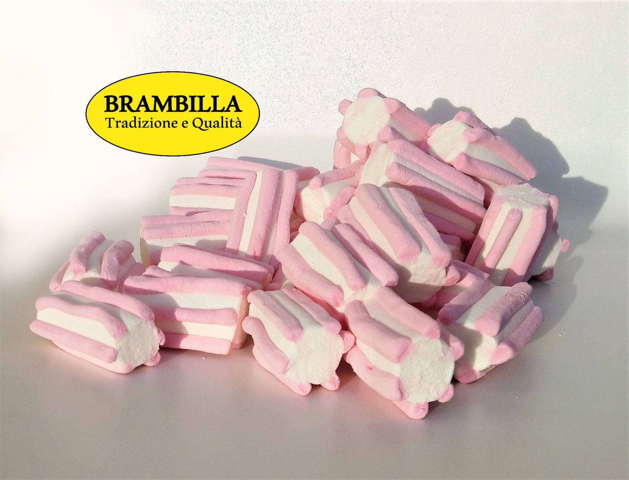 Marshmallow Soffici Striato RosaBianco