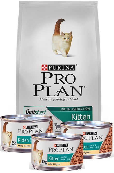 Pro plan - PACK Kitten Gatitos 7,5Kg + 3 Latas 85g.