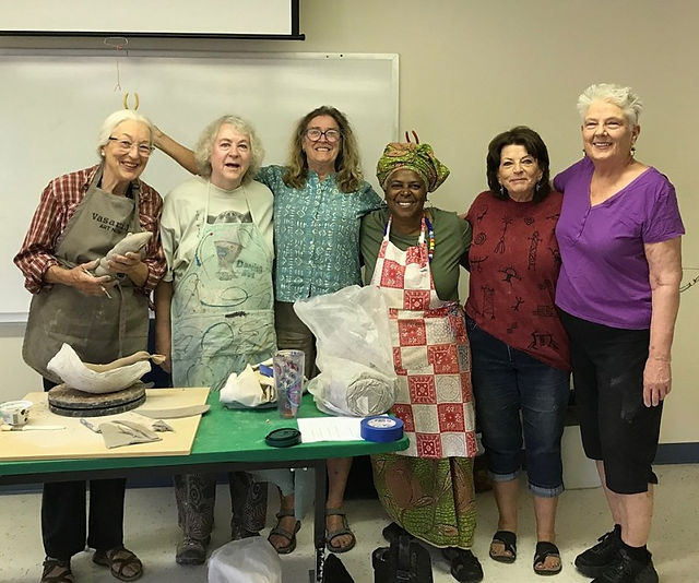 L to R: Anna Bush Crews, Judy Nelson-Moore, Barbara Campbell, Doris Fields, Martha Stevens, Nancy Brandt.  Not shown Jody Martinez