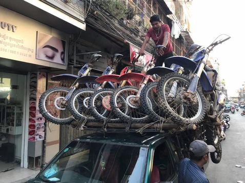Fleet bike transfer with the truck