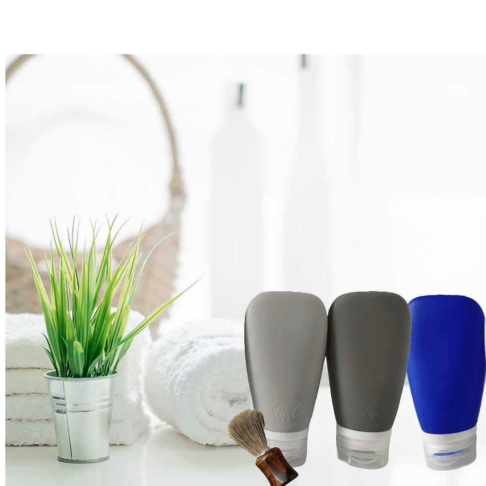 LYOB Travel Bottles for Toiletries, TSA size, 3 oz Silicone Travel Bottles, Travel soap bottles