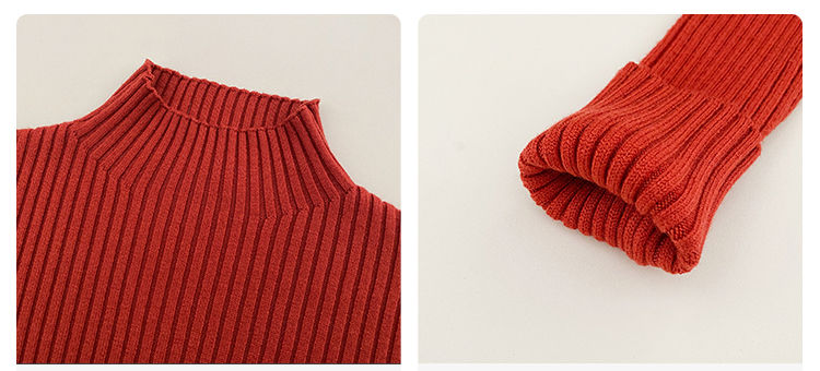Miniatura: Women’s Ribbed High Neck Knit Top