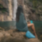 Lifeadventure - Soft Fibre Recycled Towels - lady sitting by lake