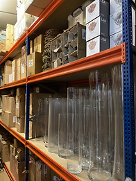 glass vases for hire - blomster designs prop hire