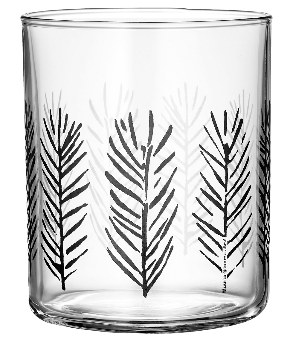 Muurla Teemu Jarvi Drinking Glass Spruce Branches