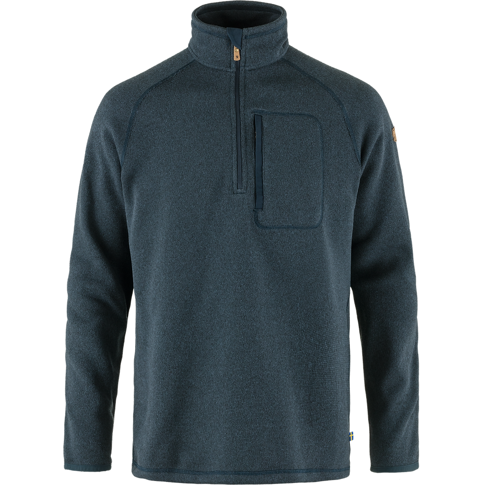 Fjallraven - Ovik Fleece Half Zip - Mens - Navy