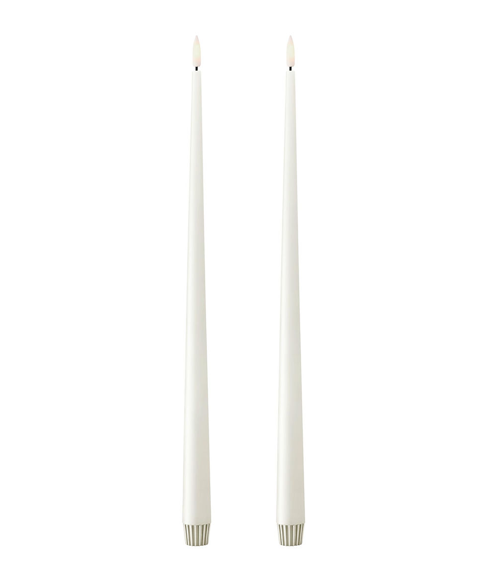Ester & Erik Silky LED taper candles 40cm set of 2