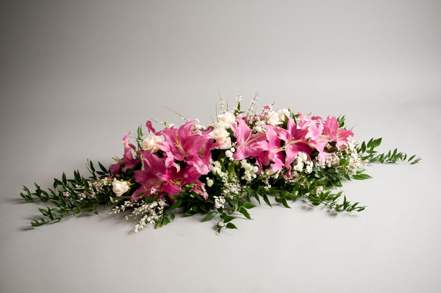 Lily & Rose Spray - funeral flowers