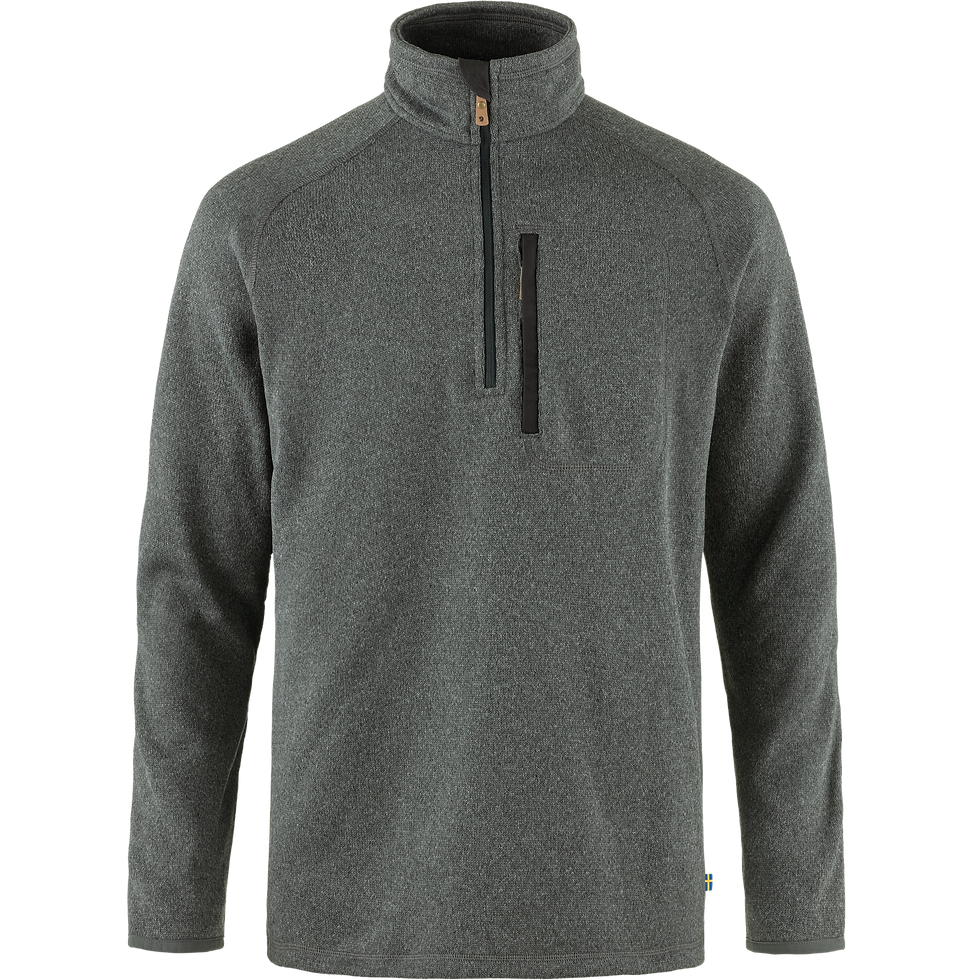 Fjallraven - Ovik Fleece Half Zip - Mens - Dark Grey
