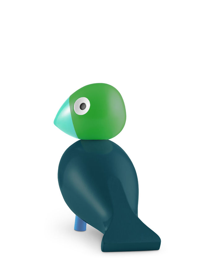 Kay Bojesen songbird Birk green blue