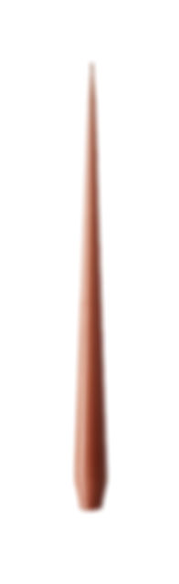 Ester & Erik Terra Cotta Taper Candle 72 - 32cm - Matt - Blomster designs