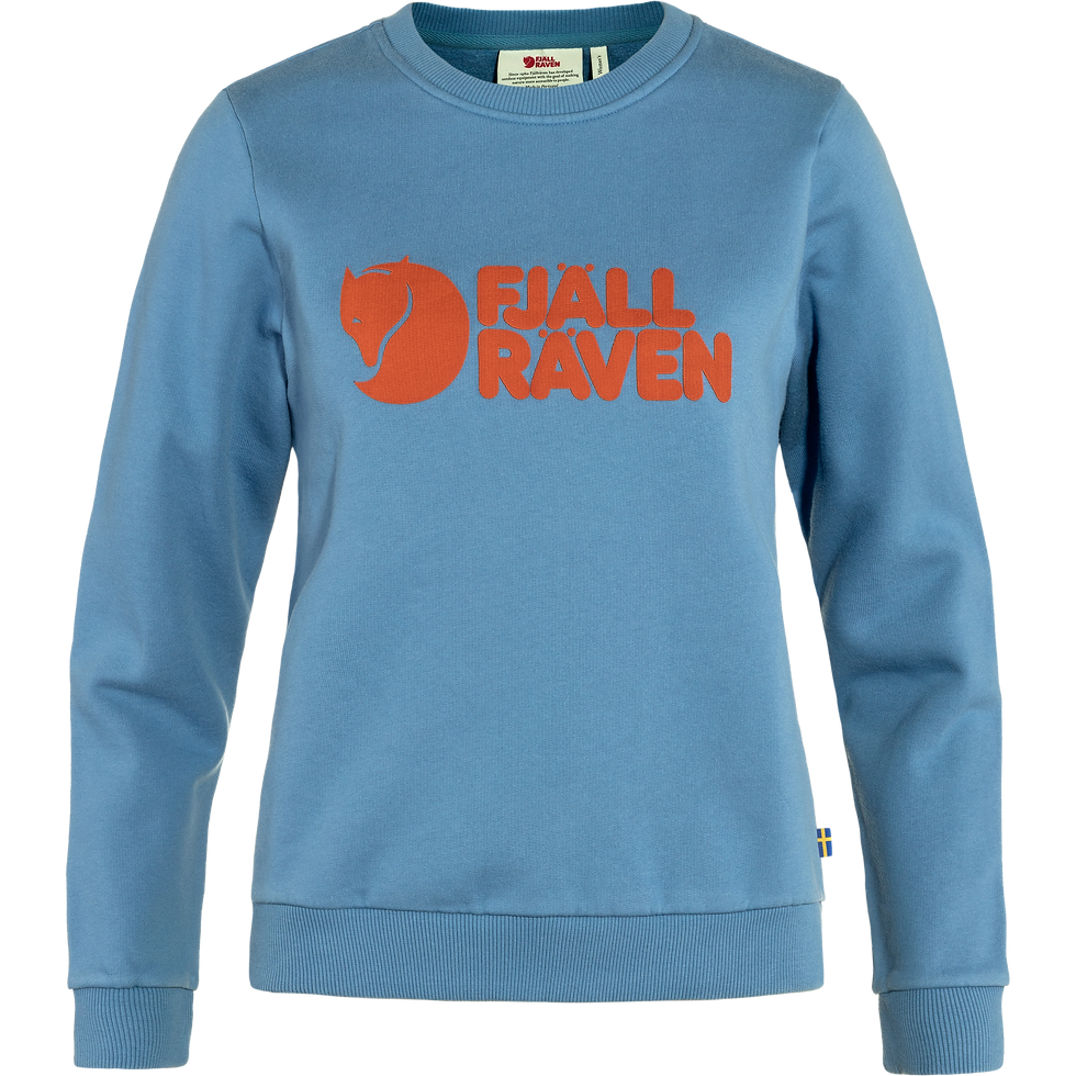 Fjallraven - Logo Sweater W - Dawn Blue/Terracotta Brown