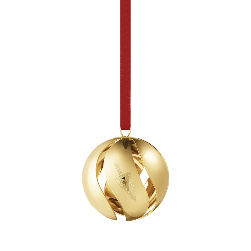 Georg Jensen 2022 - Christmas Ball in Gold 18kt Gold Plated Brass