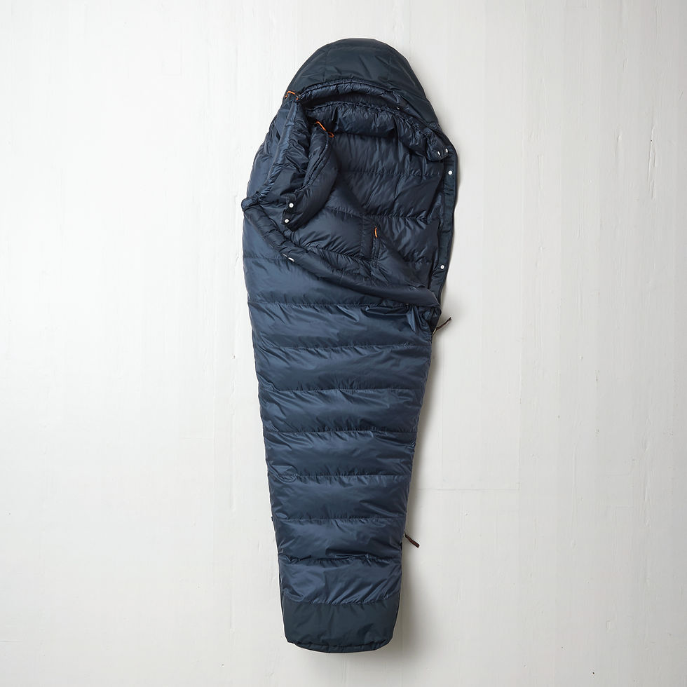 the top of the sleeping bag open Fjallraven - Keb Three Seasons - W