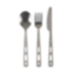 Lifeventure - Knife, fork, spoon. Camping Cutlery Set - Stainless Steel