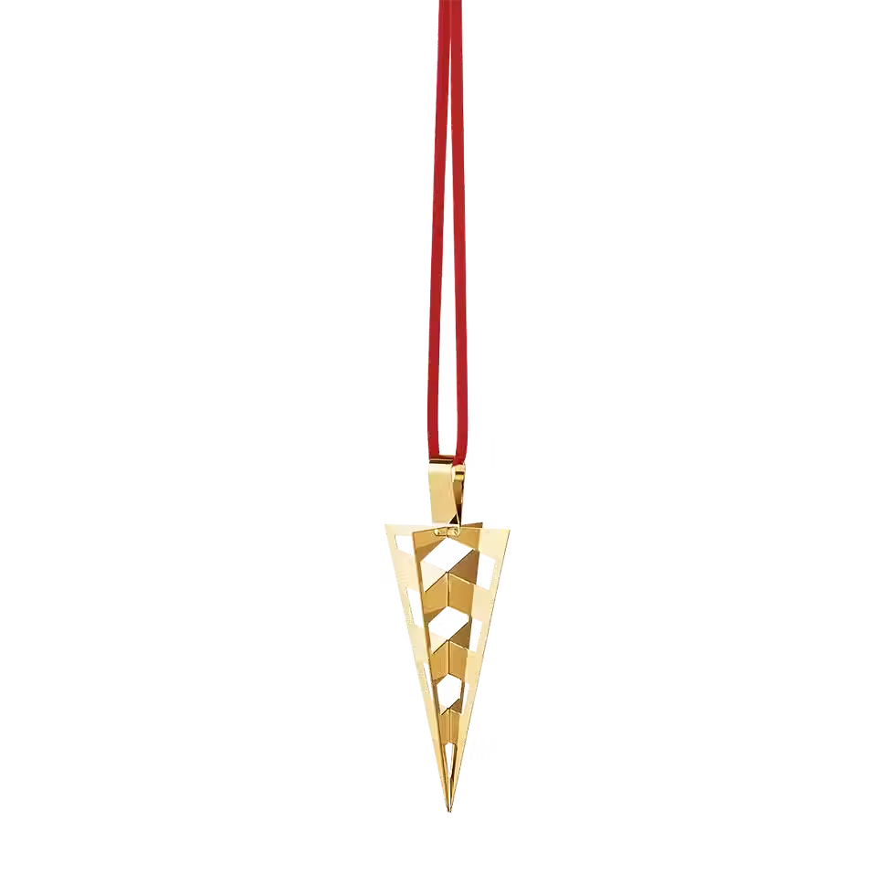 Georg Jensen 2025 - Holiday Ornament Cornet - 18kt Gold Plated, Brass