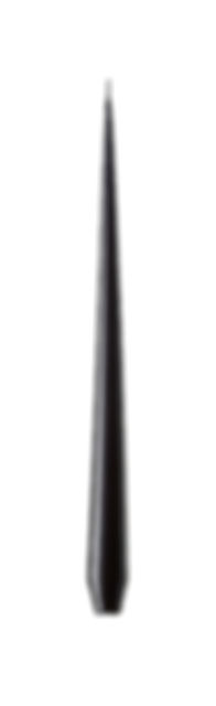 Ester & Erik Raw Black Taper Candle 75-0 - 32cm - Lacquered