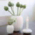 Kahler Hammershøi Candle Holder - White - Mini - scandinavian homeware