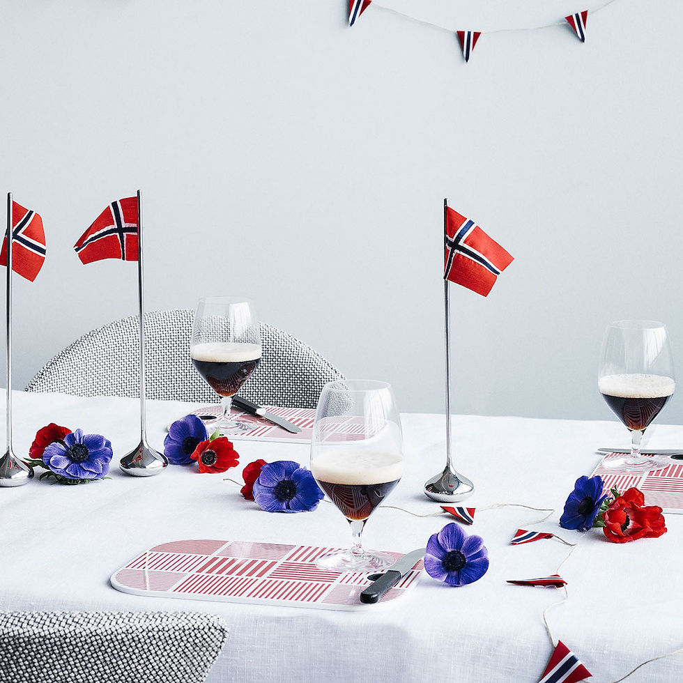Rosendahl Table Flag - Norwegian Flag - Blomster Designs Shop Online