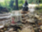 Pits and Bits Towel Off Body Wash 100ml, Antibacterial, Antiviral & Unfragranced pictured in the woods