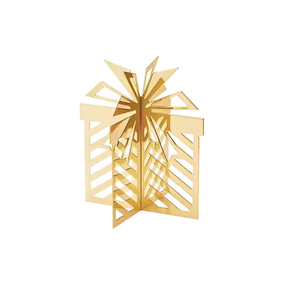 Georg Jensen 2025 - Christmas Table Ornament Small - 18kt Gold Plated Brass