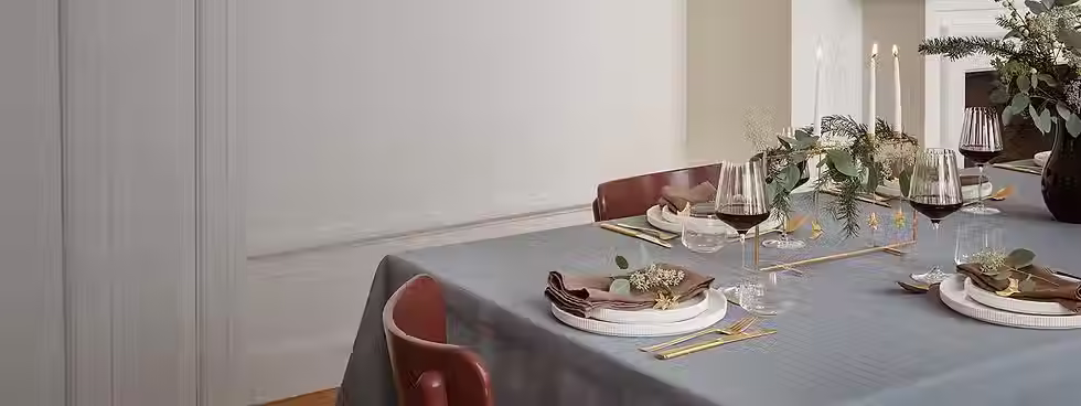 a beautiful scandinavian christmas table by Georg jensen