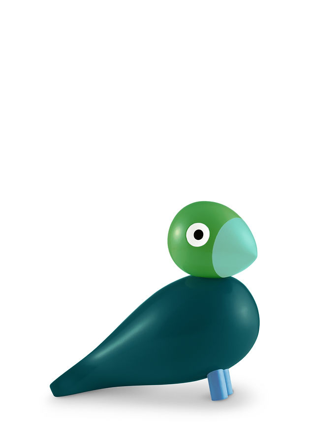 Kay Bojesen songbird Birk green blue