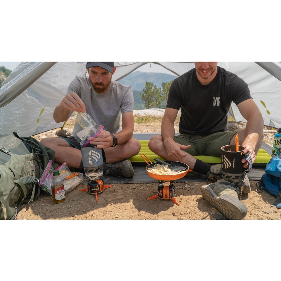 Jetboil - MicroMo Carbon Cooking System - cooking in a tent