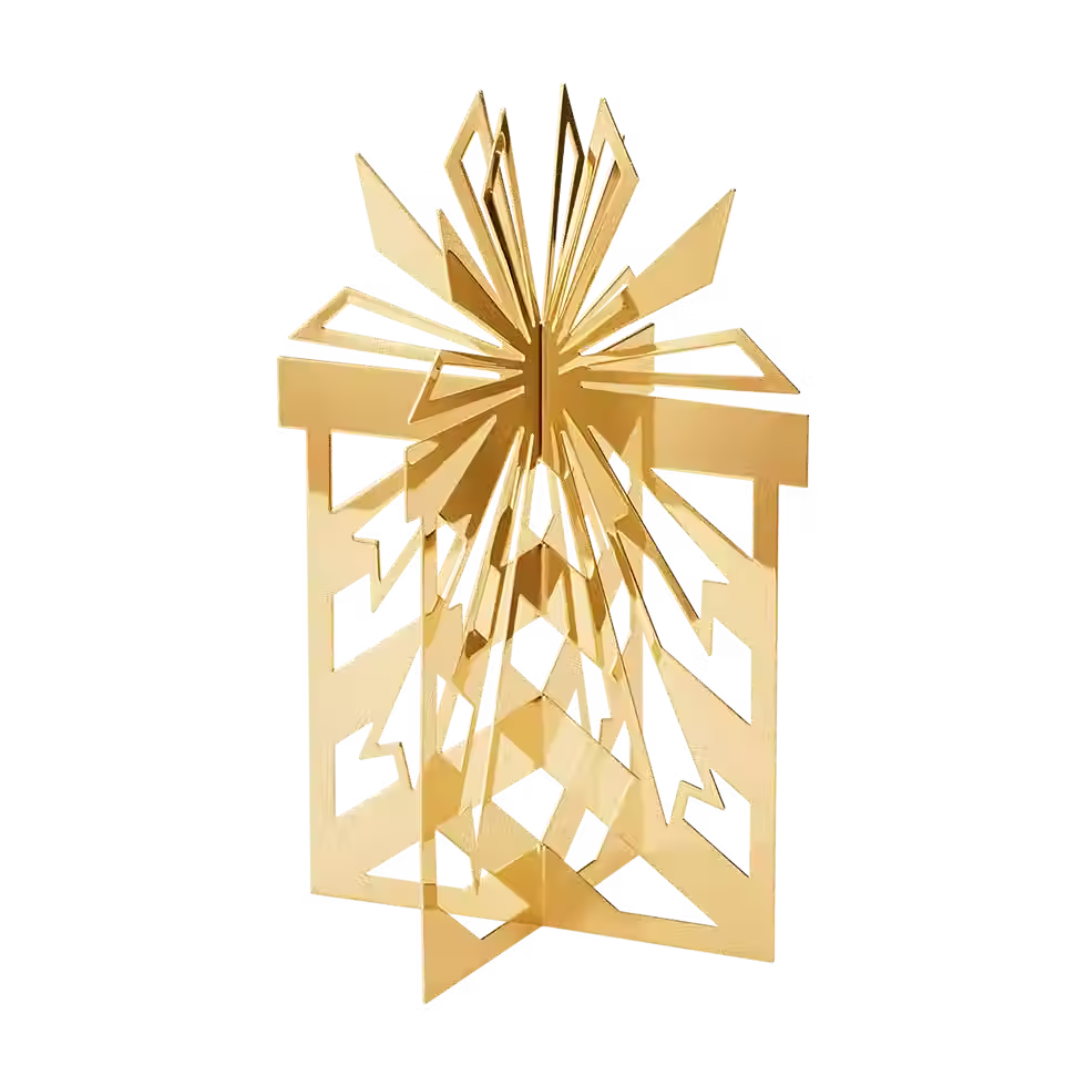 Georg Jensen 2025 - Christmas Table Ornament Large - 18kt Gold Plated Brass