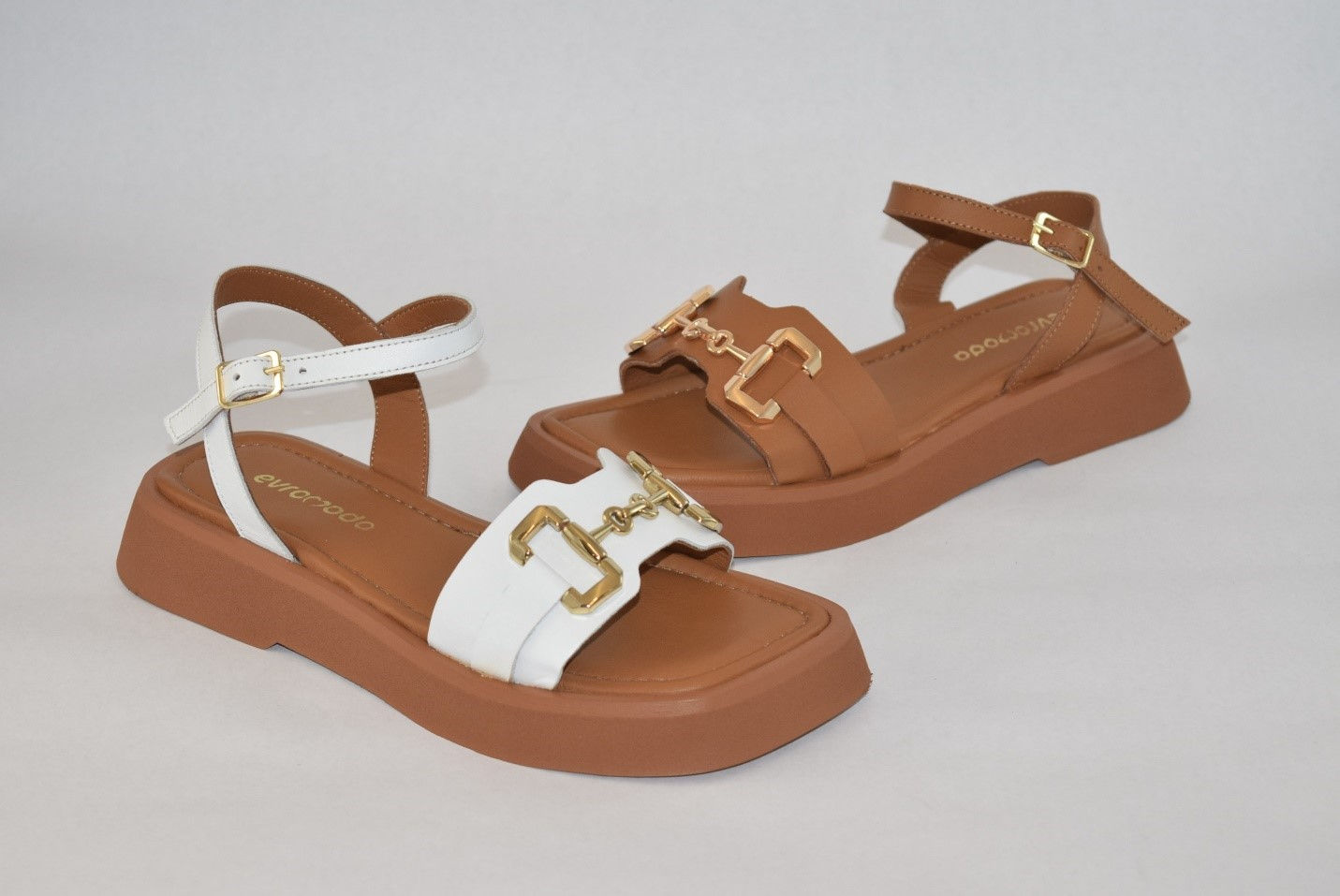 Evromoda 3861 Leather Sandals