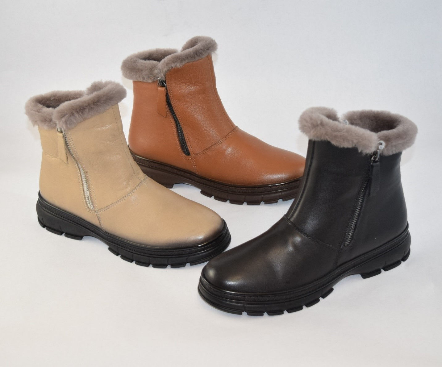 Iloz 1042 Leather Fur Boot