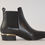 Thumbnail: POLETTO 10254 Black Leather Booties