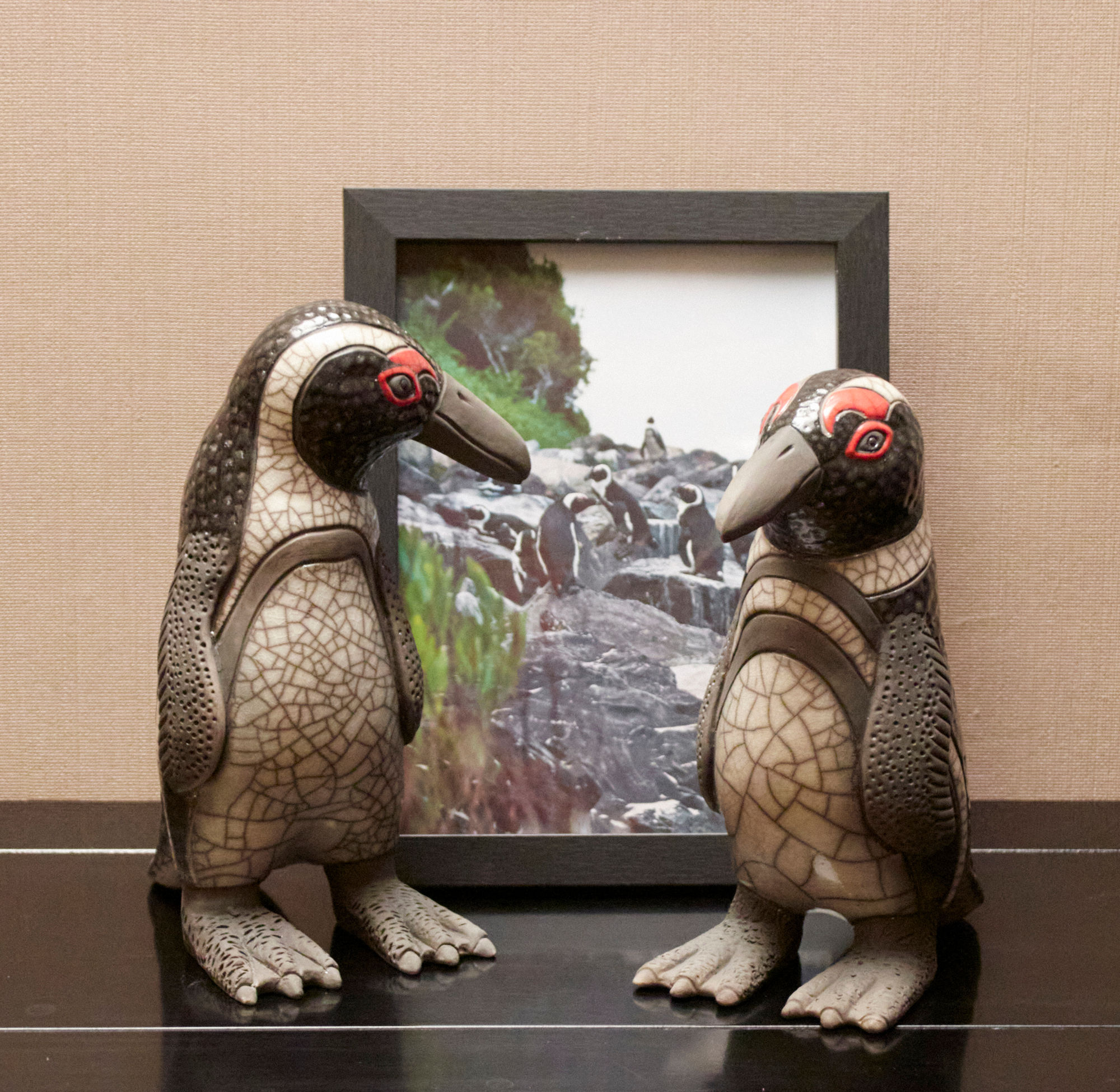 Les Pingouins du Cap de Bonne-Espérance en raku !