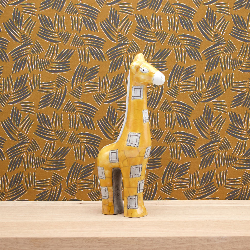 Thumbnail: Girafes jaunes raku
