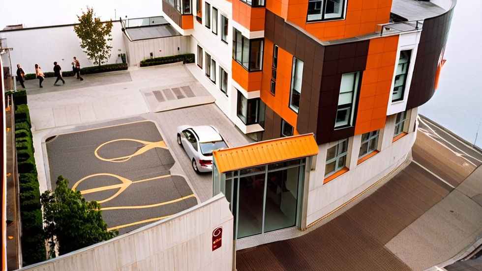 Vista exterior con dron