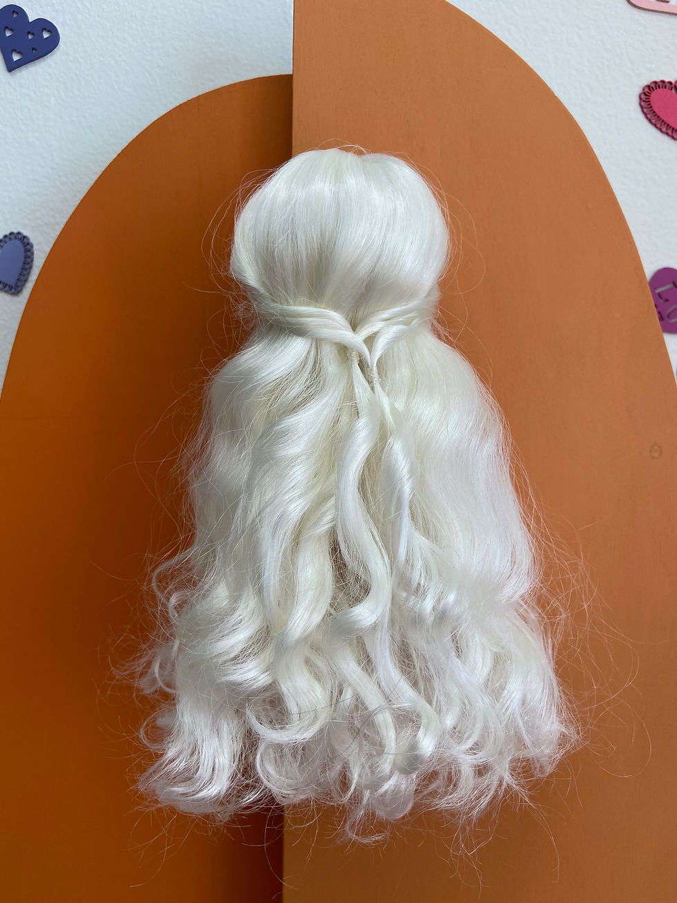 Thumbnail: JOSIE doll wig in platinum size 6-7