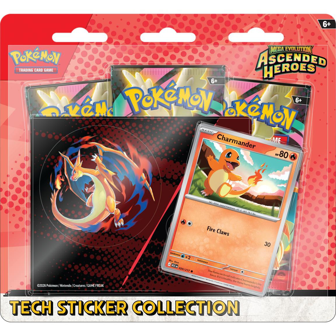 Pokemon Trading Card Game: Ascended Heroes Tech Sticker Collection (Styles vary)