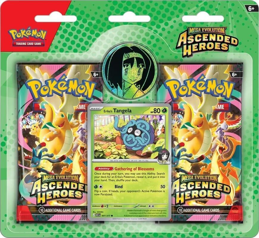 Pokemon Trading Card Game: Ascended Heroes 2-Pack Blister (Styles May Vary)