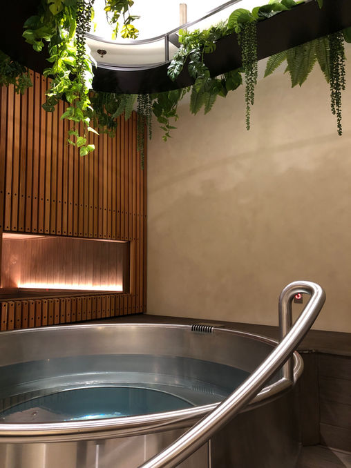 O-Studio spa interiors with French Wash walls