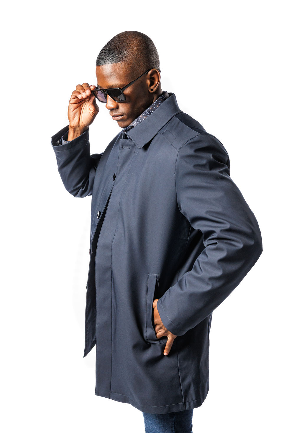 Thumbnail: Stefano R. Navy 3/4 Jacket