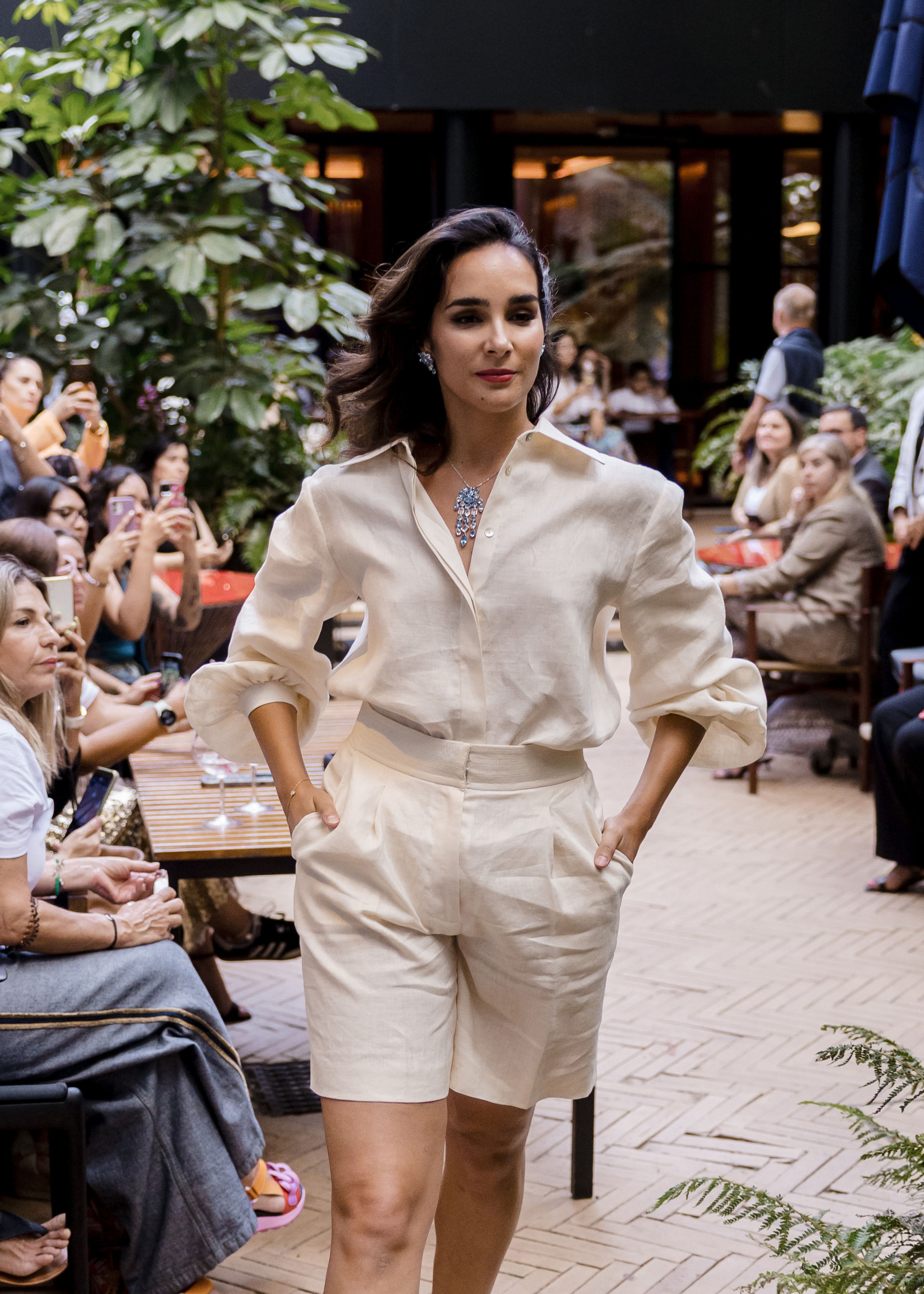 Linen Balloon Sleeve Shirt