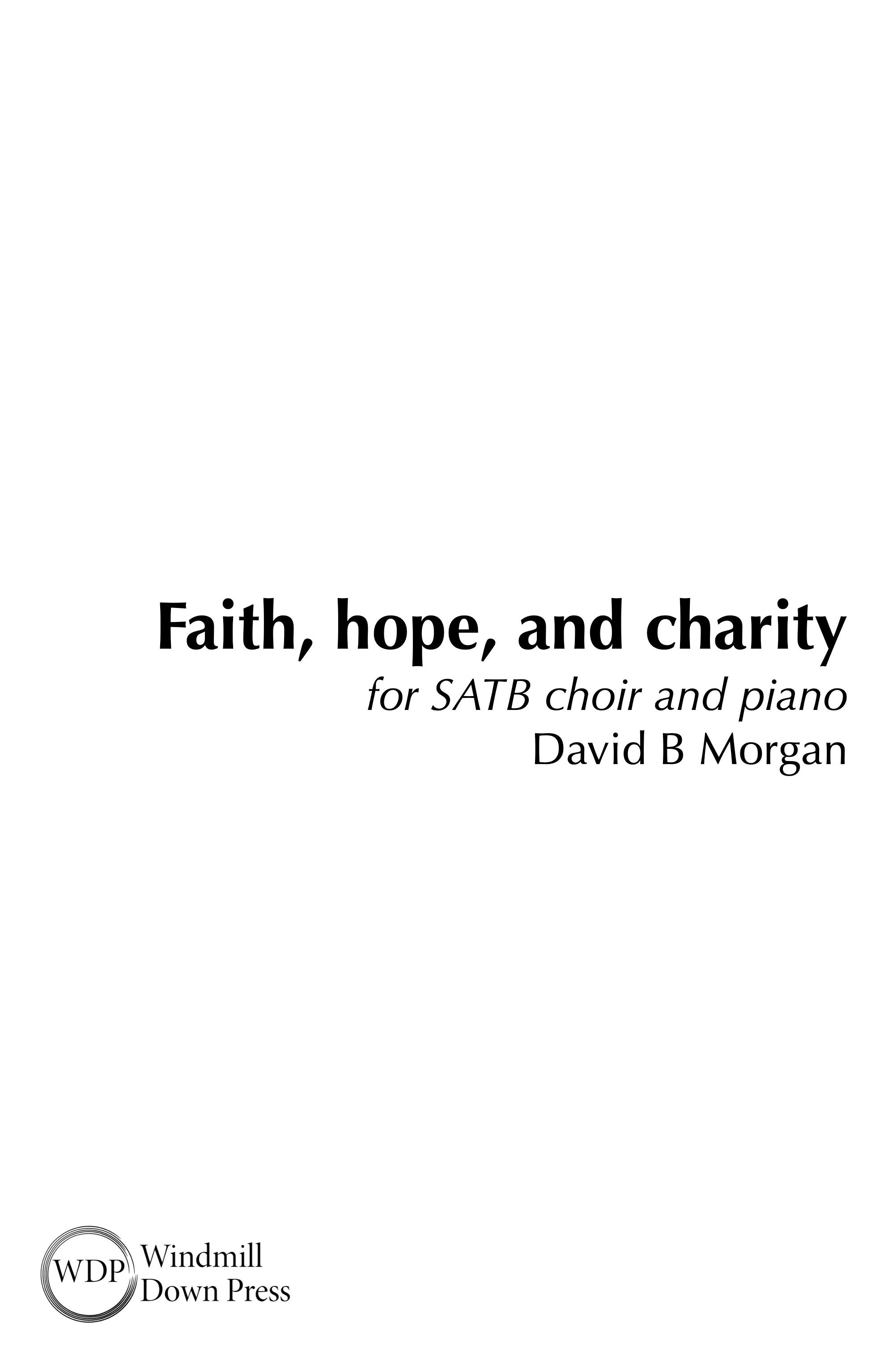 Faith, hope, and charity