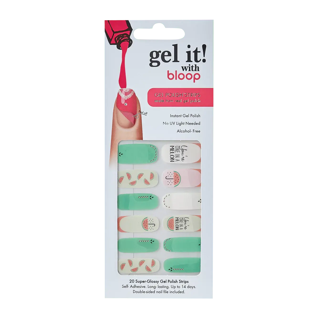 Bloop Nail Stickers Summer Junkie  - 20 pcs nail stickers